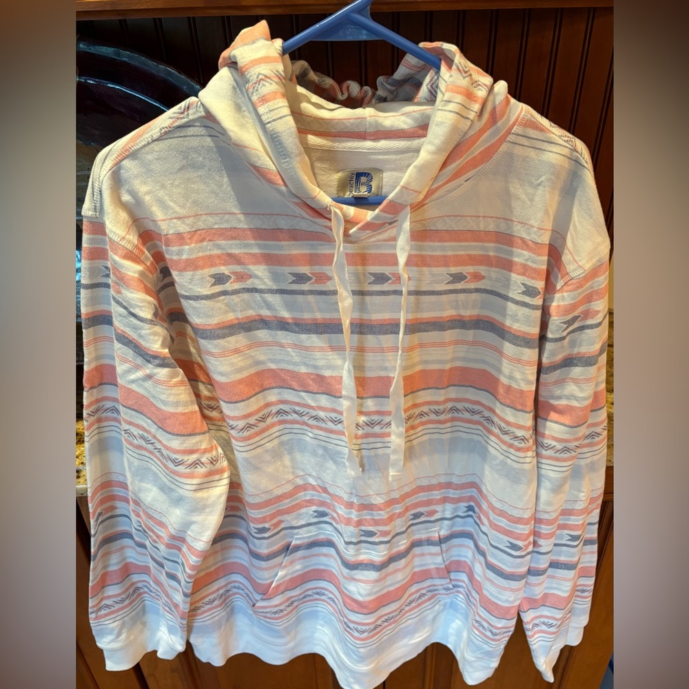 BEACHLY Surf Striped Men’s printed hoodie shirt Med NEW NWT - Picture 4 of 9